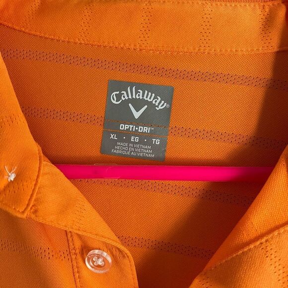 Callaway Men's Vibrant Orange Polo - Picture 3 of 3